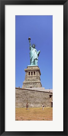 Framed Statue Of Liberty (vertical), Liberty Island, New York City, New York State Print