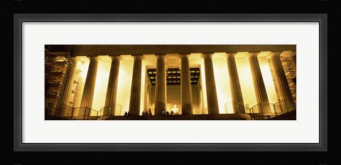 Framed Columns surrounding a memorial, Lincoln Memorial, Washington DC, USA Print