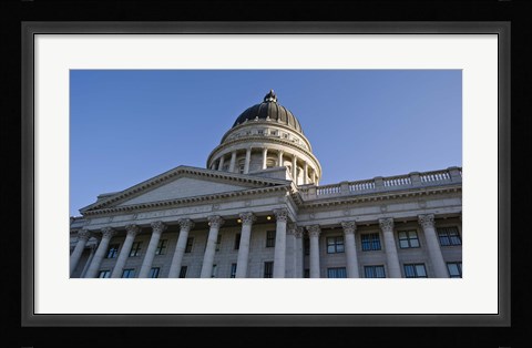 Framed Low angle view of the Utah State Capitol Building, Salt Lake City, Utah Print