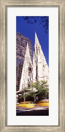 Framed Buildings in the city, St. Patrick&#39;s Cathedral, New York City, New York State, USA Print