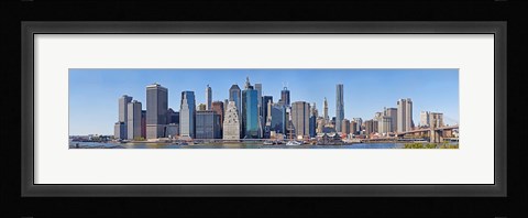 Framed Lower Manhattan Waterfront, 2011 Print