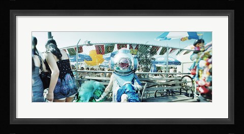 Framed Coney Island Mermaid Parade, Coney Island, Brooklyn, New York City, New York State, USA Print