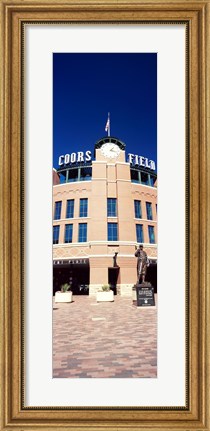 Framed Facade of a baseball stadium, Coors Field, Denver, Denver County, Colorado, USA Print
