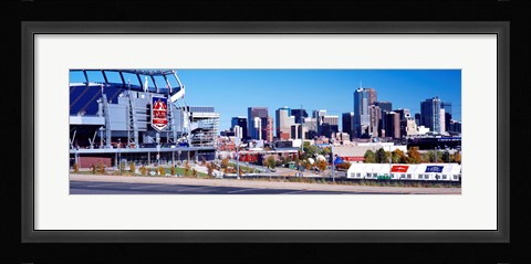 Framed Stadium in a city, Sports Authority Field at Mile High, Denver, Denver County, Colorado Print