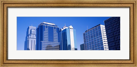 Framed Skyscrapers in downtown Kansas City Print