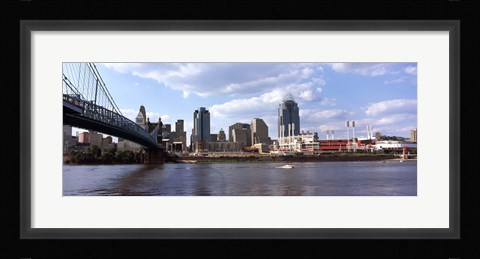 Framed Bridge across the Ohio River, Cincinnati, Hamilton County, Ohio Print
