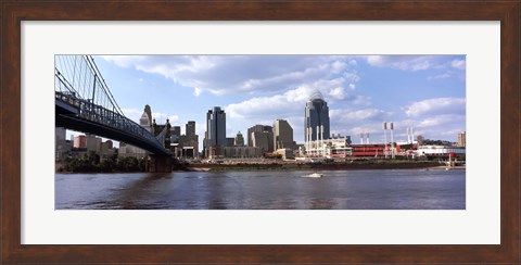 Framed Bridge across the Ohio River, Cincinnati, Hamilton County, Ohio Print