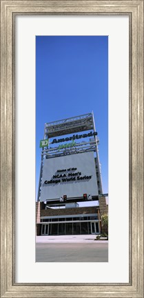Framed Sign board at a convention center, Century Link Center, Omaha, Nebraska, USA Print
