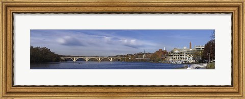 Framed Francis Scott Key Bridge over the Potomac River, Old Georgetown, Washington DC, USA Print