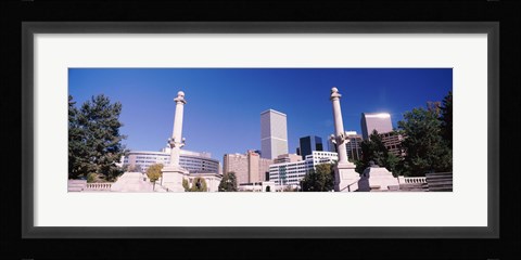 Framed Buildings from Civic Center Park, Denver, Colorado, USA Print