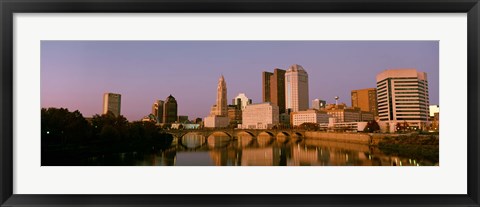 Framed Scioto River Columbus OH Print