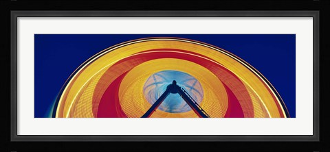 Framed Ferris Wheel at Rose Festival Carnival Portland OR USA Print