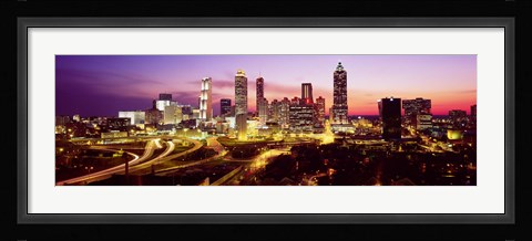 Framed Night, Atlanta, Georgia, USA Print