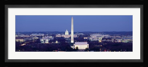 Framed High angle view of Washington DC Print
