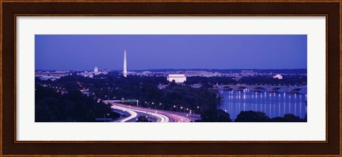 Framed Evening Washington DC Print