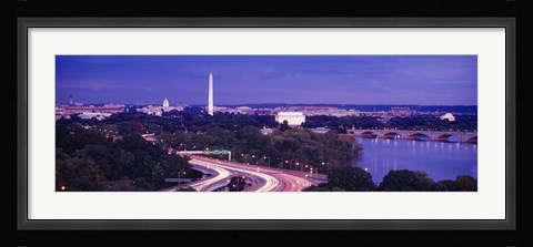 Framed High angle view of a cityscape, Washington DC, USA Print