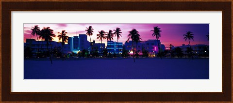 Framed Ocean Drive Miami Beach FL USA Print