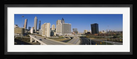 Framed Skyscrapers in a city, Cityscape, Atlanta, Georgia, USA Print