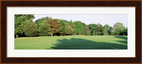 Framed Trees on a golf course, Woodholme Country Club, Baltimore, Maryland, USA Print