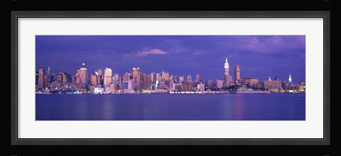 Framed Hudson River, NYC, New York City, New York State, USA Print