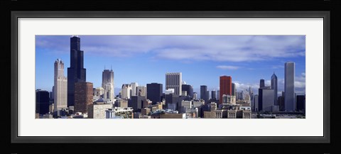 Framed Skyscrapers in a city, Sears Tower, Chicago, Cook County, Illinois, USA Print