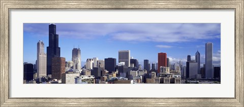 Framed Skyscrapers in a city, Sears Tower, Chicago, Cook County, Illinois, USA Print