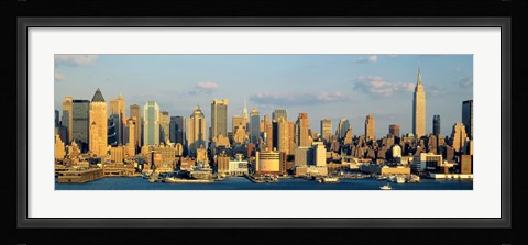 Framed Hudson River, City Skyline, NYC, New York City, New York State, USA Print