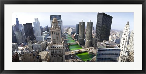 Framed St. Patrick's Day Chicago IL USA Print