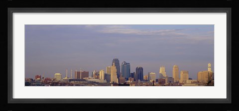 Framed Skyscrapers in a city, Kansas City, Missouri, USA Print