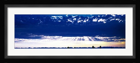 Framed Evening Clouds Sacramento CA USA Print