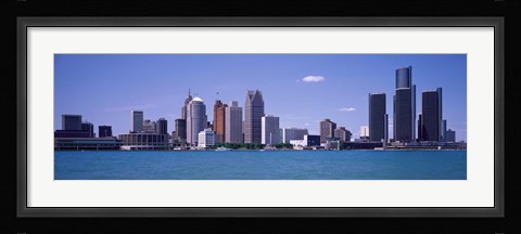 Framed Detroit, Michigan Skyline Print