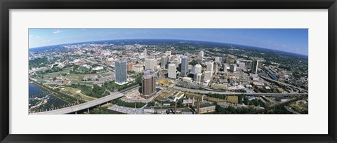 Framed Aerial Richmond VA Print