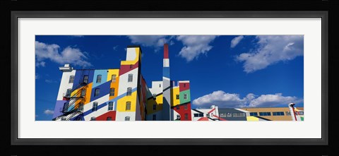 Framed Building With Geometric Decorations, Minneapolis, Minnesota, USA Print