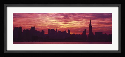 Framed Hudson River New York, NYC, New York City, New York State, USA Print