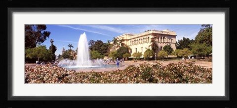 Framed Fountain in San Diego Print