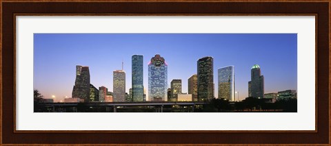 Framed USA, Texas, Houston Print