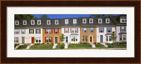 Framed Townhouse, Owings Mills, Maryland, USA Print