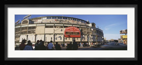 Framed Wrigley Field during the day, USA, Illinois, Chicago Print
