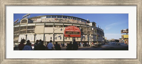 Framed Wrigley Field during the day, USA, Illinois, Chicago Print