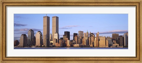 Framed Skyline with World Trade Center Print