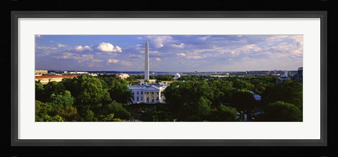 Framed Aerial View of White House, Washington DC Print