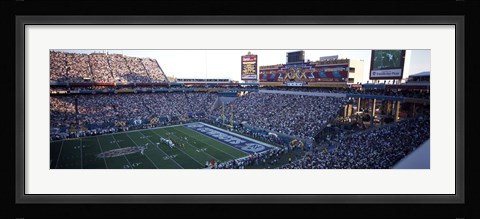 Framed High angle view of a football stadium, Sun Devil Stadium, Arizona State University, Tempe, Maricopa County, Arizona, USA Print