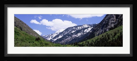 Framed Clouds over mountains, Little Cottonwood Canyon, Salt Lake City, Utah, USA Print