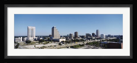Framed Orlando, Florida Skyline Print