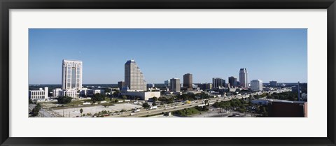 Framed Orlando, Florida Skyline Print