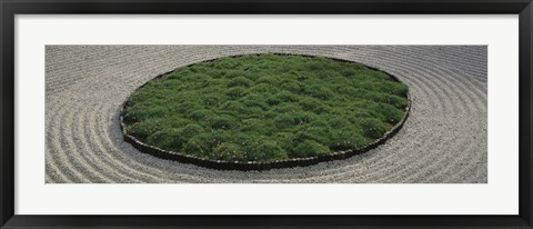 Framed High angle view of a Japanese garden, Portland, Oregon, USA Print