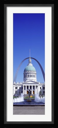 Framed Old Courthouse &amp; St Louis Arch St Louis MO USA Print
