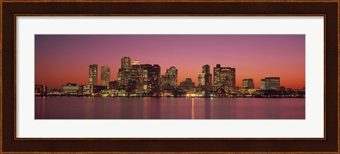 Framed Sunset Boston MA Print