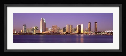 Framed Skyscrapers in a city, San Diego, San Diego County, California, USA Print