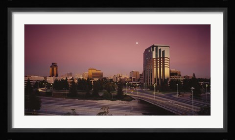 Framed Buildings in a city, Sacramento, California, USA Print
